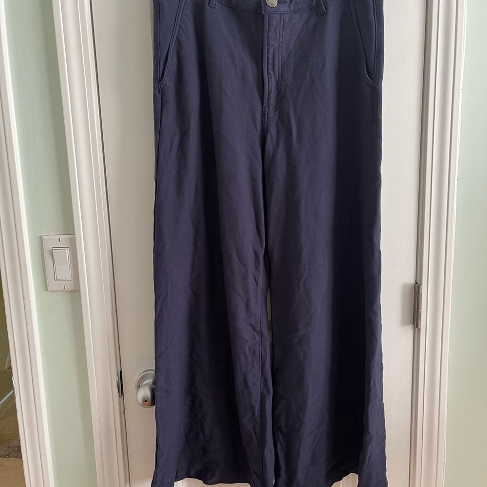 Kut from the Kloth Navy Wide-Leg Trousers